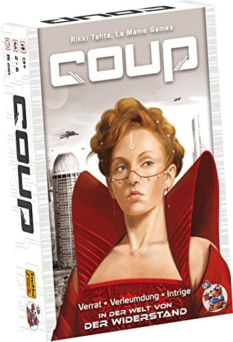 Heidelberger HE540Ã‚Â Coup Game, German Language [Cannot Guarantee is in English] A game from the world of The Resistance by Heidelberger Spieleverlag