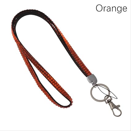 Porta Tarjetas Identificativas 12 Color Rhinestone Cristal Lanyard Insignia Id Tarjeta Titular Cuello Correa Brillante Clip Teléfono Móvil Colgante ...