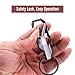 SOOKOO Car Key Chain with Carabiner Key Ring Clip Business Keychain for men