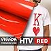 VVIVID+ Red Premium Line Heat Transfer Vinyl Film for Cricut, Silhouette & Cameo (12