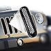 DEDC Jeep Front Grille Mesh Inserts Jeep Grille Guard with Key Hole for 2007-2017 Jeep JK Wrangler & Wrangler Unlimited (Pack of 7)