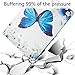 Dteck iPad 9.7 inch 2018 2017 Case / iPad Air Case / iPad Air 2 Case - Multi-Angle Viewing Auto Wake / Sleep Folio Smart Cover Stand Wallet Case for iPad 9.7 2017/2018,iPad Air 1 2,Flower Butterfly