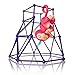 Interactive Baby Monkey Playset, Baby Monkey Jungle Gym Playset Monkey Climbing Stand Platform (Purple)