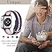Haveda Sport Bands Compatible for Apple Watch 38mm/40mm, Soft Silicone Wristbands for Apple Watch, iWatch Series 4/3/2/1, Women Men Kids 38mm/40mm S/M Blue/Pink