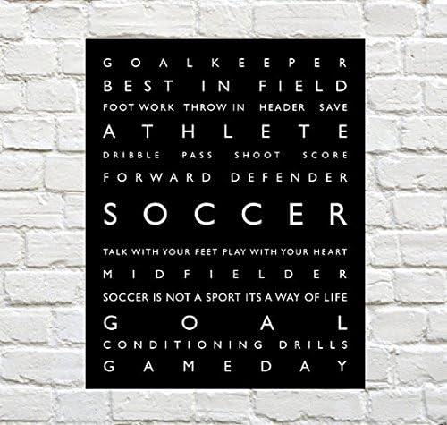 Soccer - Personalized Soccer Print - Typography Print - Soccer Poster - Soccer Decor