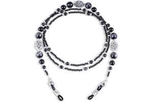 BILIONE Stones Eyeglass Chains, Eye Glasses Strap Around Neck for Women and Men, Sunglasses Holder Hanger Lanyards
