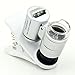 Qooltek 60X Zoom LED Clip-type Loupe Microscope Jewelry Magnifier Jewelry Loupe Magnifier Micro Lens for Universal Mobile Phones
