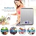 AMIR Digital Kitchen Scale, 5kg, 0.05oz/ 1g Cooking Scale, High Accuracy Food Scale, 6 Units, Back-Lit LCD Display, Tare & Auto Off Function, Stainless Steel & Slim Design Batteries Included (Silver)