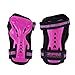 2PM SPORTS Girl's Pink Protective Gear Set - Knee Pads Elbow Pads and Wrist Guards for Kids Rollerblades Skateboarding, Inline Roller Skating, Cycling, Balance Bikes, and Scooters - Medium
