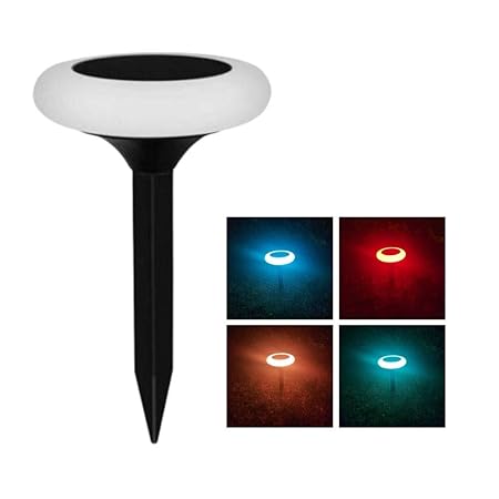 Hardoll Solar Decorative Lights for Home Garden Outdoor Disk Shaped Waterproof LED