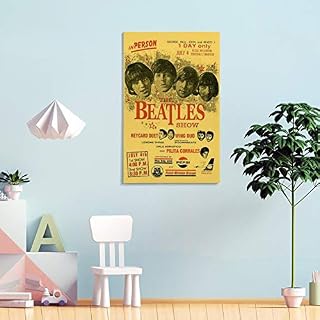 Beatles Poster HD3 Toile décorative pour salon, chambre à coucher 60 x 90 cm - Les Beatles, Paul McCartney, John Lennon, RIngo Starr, George Harrison Beatles Poster HD3 Toile décorative pour salon, chambre à coucher 60 x 90 cm – Image 4