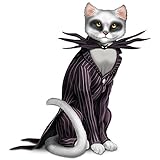 The Hamilton Collection Disney Tim Burton's The Nightmare Before Christmas Jack Skellington Cat Figurine