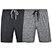 Hanes Men's & Big Men's Brushed Performace Knit Short - 2 Pack, Space Dye Colors