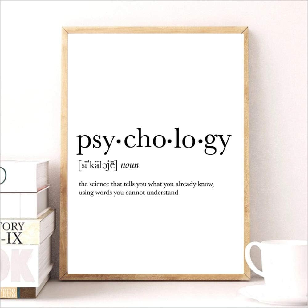 Non Branded Cadeaux Drole Definition Affiche Psychologie Citation Toile Tableau Peinture College Dortoir Chambre Murale Art Minimaliste Affiche 40x60 Cm X 1 Sans Cadre Impressions Sur Toile Tableaux Posters Et Arts Decoratifs