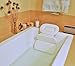 MyGift Soft Luxurious Foam Padded Large White Spa Bath Pillow/Hot Tub Head & Back Cushion