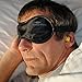 Sleeping Eye mask for sleep Men & Women,Black Silk Eye Cover sleep with FREE ear plugs & Adjustable Strap Necessary Sleep Mask in household,travel,flight Lighting Block Preventing Insomnia&Migraines