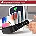 Charging Station for Multiple Devices - 5 Port USB Desktop Universal and Compact Charger Station Organizer for Apple iPhone iPad Samsung Kindle
