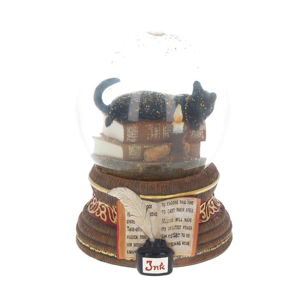 Nemesis Now Witching Hour Lisa Parker Snowglobe 11cm Brown, Resin and Glass