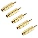Kzeux 5 Pack 3.5mm (1/8 inch) Male to 6.3 mm (1/4 inch) Female Stereo Adapter Gold Plated