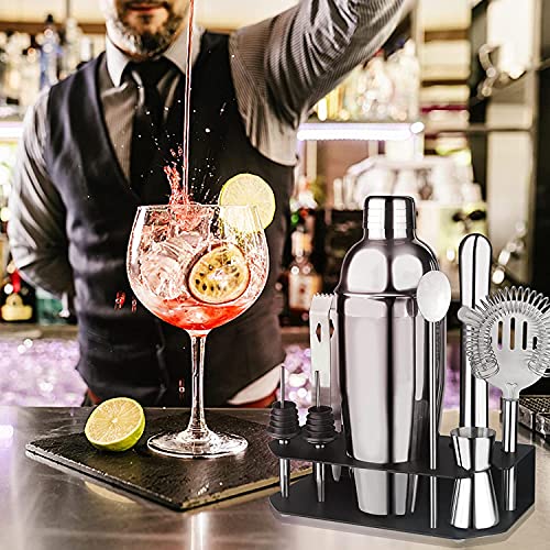 Cocktail Shaker Set, Appolab 24oz Stainless Steel Bartender Mixology