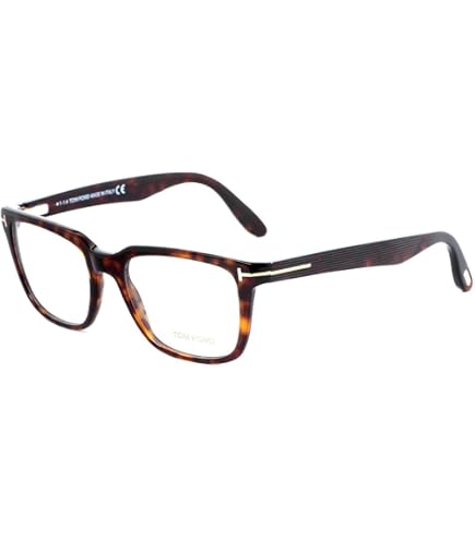 Tom Ford Eyeglasses FT 5898 -B 050 Light Brown/Striped/Shiny Dark