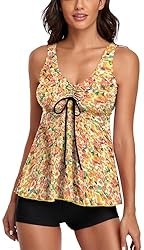 Omichic Modest Tankini Swimsuits for Women Two