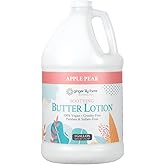 Ginger Lily Farms Botanicals Butter Lotion, 128oz, Apple Pear | 100% Vegan &amp; Cruelty-Free | Soothing Hand &amp; Body Moisturizer for All Skin Types | Refill Size