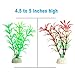 CousDUoBe 12 Pack Artificial Aquarium Plants, Fish Tank Decorations Home Décor（4.5 to 5 inches Tall）
