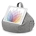 iBeani iPad Pillow & Tablet Cushion Stand - Securely Holds Any Size Tablet, eReader or Book Upto 12.9 inches, Hands Free Comfort at Any Angle on Any Surface - Herringbone Grey, by iBeani