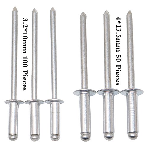 T.K.Excellent Professional Pop Rivet Gun Rivet Gun and 150 Pcs Blind Rivet Assortment Kit - Thumbnail 2