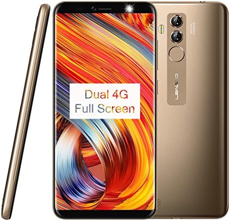 LEAGOO M9 Pro 5.72-inch HD+ IPS Full Screen Display OS Android 8.0 2GB RAM, 16GB ROM, MT6739V/WW, Battery 3000mAh, 4G Global Network Frequency Smartphone - Gold