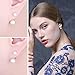 JewelryPalace 6-8mm Freshwater Cultured Pearl Button Ball Dangle Front and Jackets Earrings 925 Sterling Silver