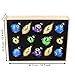 Valery Madelyn 14ct 71-107mm/2.75-4.2inch Regal Peacock Glass Christmas Ornament Tree Ball Decoration, 14 Pcs Metal Hooks Included …