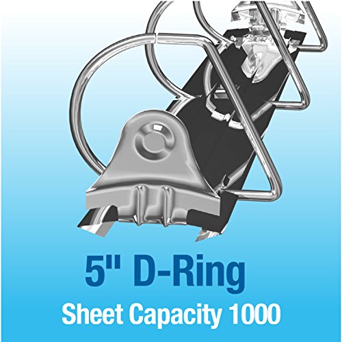 Easyview Premium, Angle D Ring, Customizable, View Binder, 4 Pack (5", White)