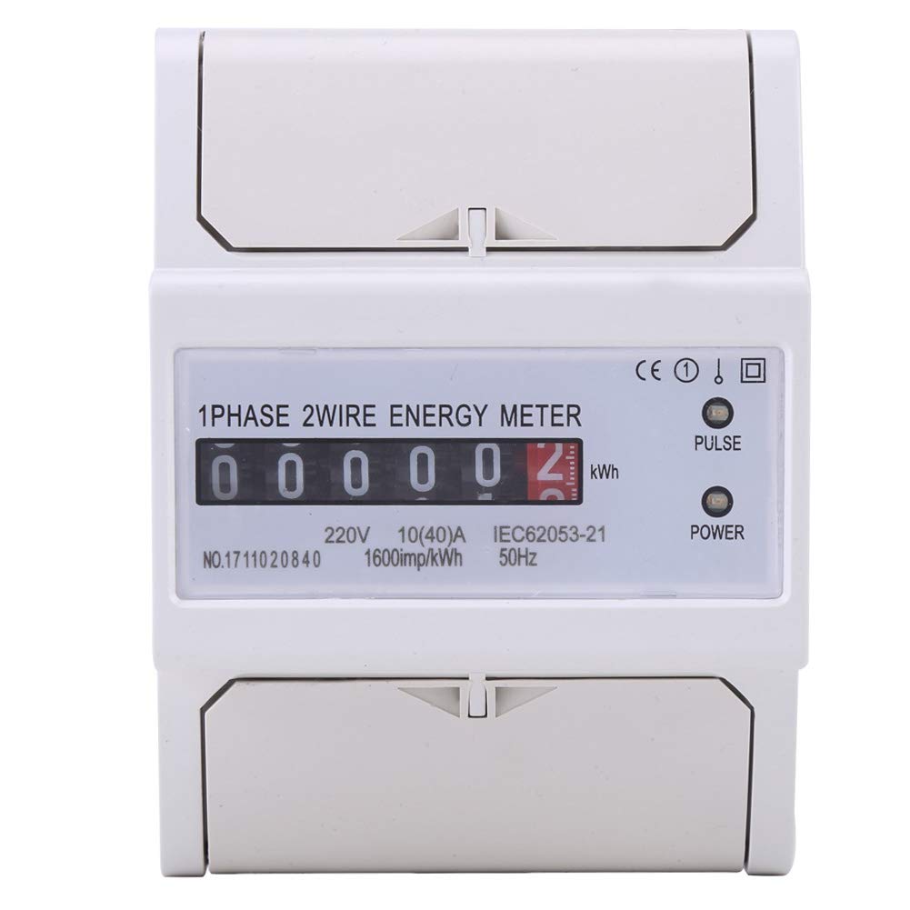 LCD Display Digital DIN-Rail Electric Meter 220V Single-Phase 2 Wire 4P Electronic KWh Digital Meter (10(40)A)