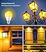 MINGER Bug Light Bulb Yellow LED Bulbs, Amber Bug Free Light Bulb Outdoor Porch Lights LED Warm Bulb 40W Equivalent (5W 550Lumens E26/E27), Outdoor Lighting Lamp for Patio Hallway Garage [4 Pack]