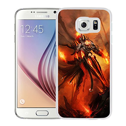Unique DIY Designed Cover Case For Samsung Galaxy S6 With Pyromancer Fantasy Mobile Wallpaper (2) Phone Case