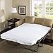 Madison Park Essentials Frisco Waterproof Sofa Bed Mattress Pad, Microfiber Channel Quilted Top - Secure Fit Anchor Band, Machine Washable Protection Cover, Queen 60x72