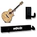Angled Guitar Wall Hanger Display for Acoustic and Thick Body Guitars - Black Finish