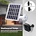 Solar Panel Compatible with Blink XT XT2 Outdoor/Indoor Security Camera and an Adjustable Mount, 12 Feet/ 3.6 m Cable, Supply Power Continuously by Solar Panel (White)