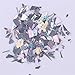BORN PRETTY Laser Nail Sequins Holographic Gold Silver Glitter Paillette Nail Art Flakes Silver