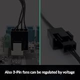ARCTIC 4-Pin PWM Fan Splitter PST Extension Cable 700mm Black view 6