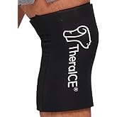 TheraICE Knee Ice Pack Wrap Compression Sleeve for Injuries | Reusable Gel Cold Packs Brace Plus Cold Wrap Recovery for Meniscus Tear, ACL Post Surgery, MCL Pain Relief Without Machine | Women & Men