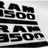 2PCS Door Side 2500 3500 Heavy Duty Emblem Badge Nameplate (Black Ram-3500)