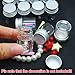 Dowonsol 12pcs 5ml Vials Clear Glass Bottles Glass Bottle with Aluminum Screw Top Strong Cute Empty Sample Jars for Message Bottle, Samples, Scrap-Booking,Wedding Favors, Wedding Decorations
