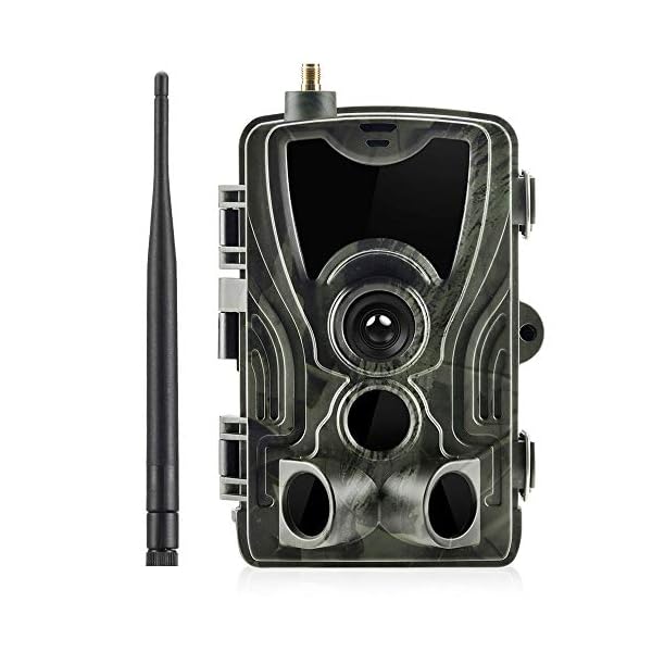 L-zp Jagdkamera 4G 1080P 16MP Wildkamera Fotofalle mit IP65 wasserdichte Jagdkamera 36 Pcs Low-Glow 940nm Infrarot-LEDs…