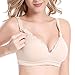 Nursing Bras One Cup Lace Edge Cotton Seamless No Rims Button Adjustment Women's Maternal Postpartum Bra
