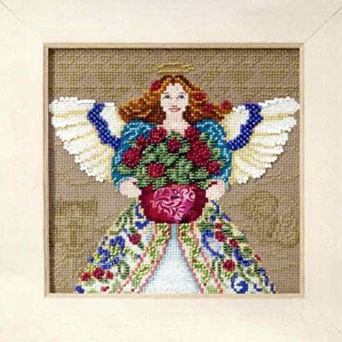 Mill Hill Angels by Jim Shore Counted Cross Stitch Kit w/ Glass Beads Summer Angel JS300102