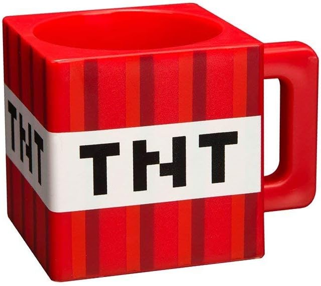 Amazon De Minecraft 8 89343e 11 Trinkbecher Im Tnt Block Design 290 Ml Kunststoff Mehrfarbig