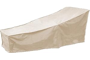 Haofy Patio Furniture Covers, Waterproof Garden Patio Chaise Lounge Cover, Outdoor Lounge Chair Protection Covers with All Weather Protection(Beige)